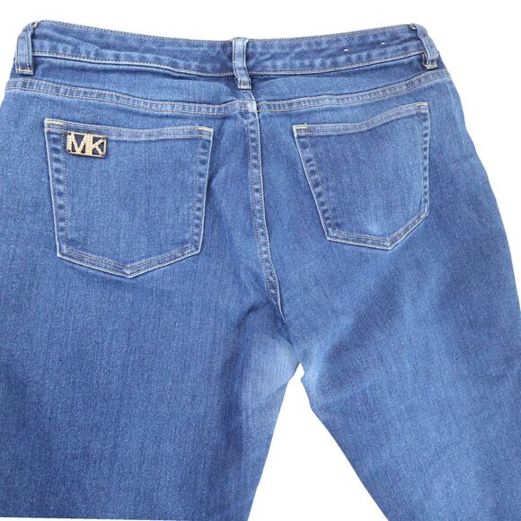 Michael Kors Izzy Skinny Jeans Blue Size 10 Women’s Stretch Denim - Picture 8 of 12